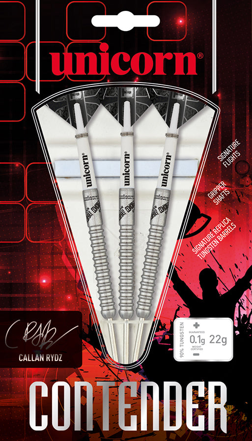 Unicorn Contender Callan Rydz 90% Steel Tip Darts – GW Darts