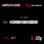 WINMAU Mervyn King 90% Steel Tip Darts