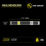 WINMAU Paul Nicholson 90% Darts