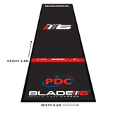 Winmau Pro Zone Precision Blade 6 Soft Feel Dart Mat & Integrated Oche