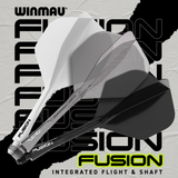 WINMAU Fusion Flight & Shaft Solid Black Short