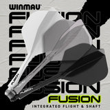 WINMAU Fusion Flight & Shaft Solid Black Medium