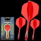 WINMAU Fusion Flight & Shaft Red Short #2