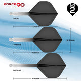 Mission Force 90 Moulded Flight & Shaft System No.2 Gradient Clear Black