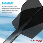 Mission Force 90 Moulded Flight & Shaft System No.2 Gradient Clear Black