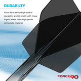 Mission Force 90 Moulded Flight & Shaft System No.6 Gradient Clear Black