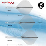 Mission Force 90 Moulded Flight & Shaft System No.2 Gradient Clear