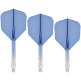 Mission Force 90 Moulded Flight & Shaft System No.6 Gradient Clear Blue