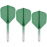 Mission Force 90 Moulded Flight & Shaft System No.6 Gradient Clear Green