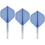 Mission Force 90 Moulded Flight & Shaft System No.2 Gradient Clear Blue