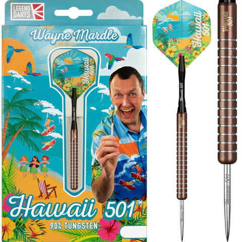 LEGEND Wayne Mardle Hawaii 501 Silica 90% Steel Tip Darts