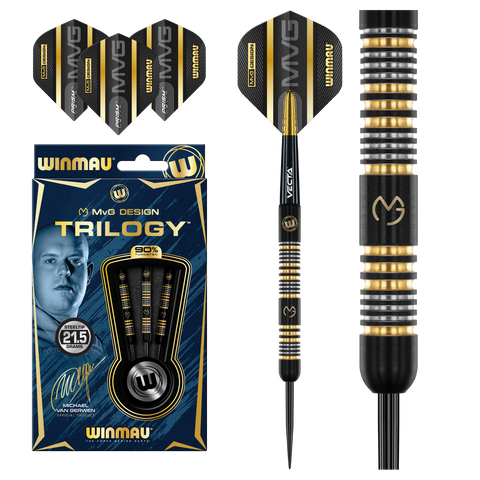 Winmau MvG Trilogy 90% Tungsten Alloy Steeltip darts